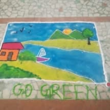 diwali celebration and rangoli and other competitions 2018-19
